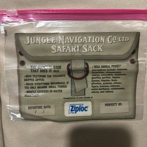 3/$20 Disney world Magic Kingdom Jungle Cruise Ziploc Jungle Safari Snack Pack